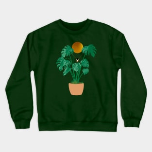 Monstera woman Crewneck Sweatshirt